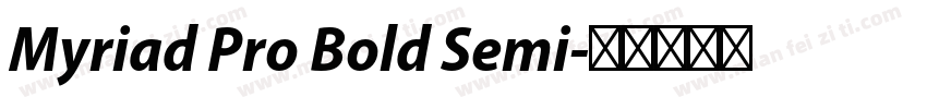Myriad Pro Bold Semi字体转换